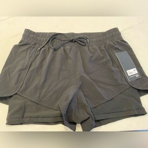 (LAST OFFER) Black Athletic Shorts with Built-in Spandex